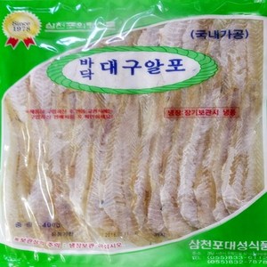 삼천포가공 대구알포 400g / 대성/성일 국산쥐포 / 명태알포 / 삼천포쥐포, 10.대구알포-국내가공400g, 1개