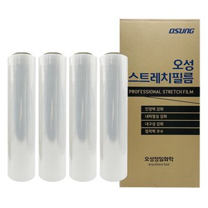 오성 스트레치필름 공업용랩 산업용랩 20mic X 350M 4롤 한박스, 오성 20mic X 350M - 4롤, 4개