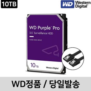 [WD정품] WD 퍼플HDD CCTV전용 하드디스크, 1개, WD퍼플 PRO 10테라[WD101PURP]