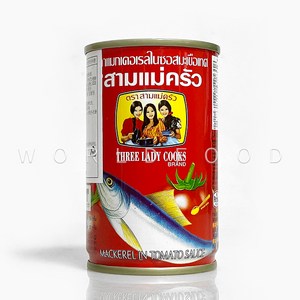 아시아푸드 토마토소스 고등어 통조림 MACKEREL IN TOMATO SAUCE, 155g, 1개