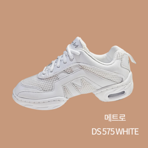 DS575 재즈화 라인댄스화 방송댄스 재즈운동화 메트로 국내생산, 화이트, 250