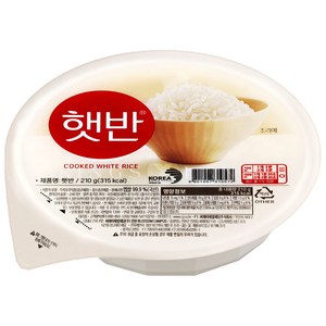 햇반 백미밥 210g 중간공기, 11개