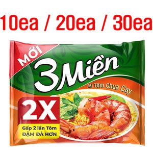 Thomy 베트남 3Mien 라면 새우맛 Mi Tom Chua Cay, 30개