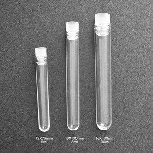 시험관튜브 Cap포함 Test tube 낱개판매 PS재질, 16 x 100mm, 1개