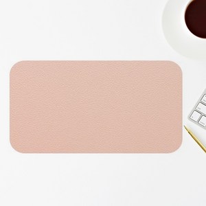 누심비 마우스 가죽 패드 장패드 데스크매트 테이블, 1개, 핑크