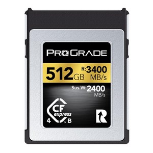 PoGade Digital CFexpess 4.0 Type B GOLD 512GB 카드 최대 읽기 3400MB/s 지속 쓰기 2400MB/, 상세페이지 참조, 1개