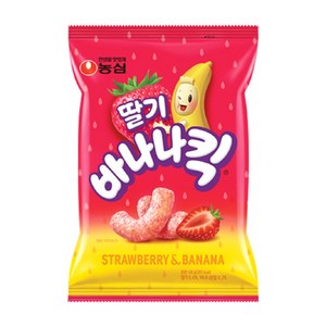 바나나킥 딸기 과자, 60g, 16개