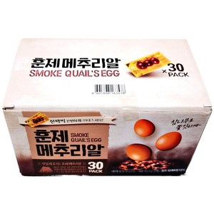 쫄깃한 훈제 메추리알 15g 30팩, 30개