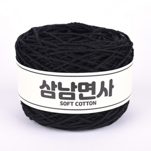 삼남뜨개실 18합 삼남면사 80g 51컬러 코바늘실, 18합 10 블랙 80g, 1개