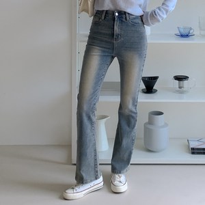 여성 청바지 3단기장 부츠컷 데님팬츠 나팔바지 5칼라