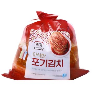 [종가집] 시원하고 깔끔한 포기김치, 4.8kg, 1개