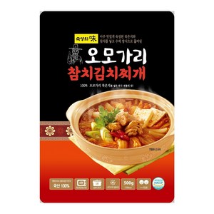 60년 전통 국내산 묵은지 오모가리 참치 김치찌개, 5개, 500g