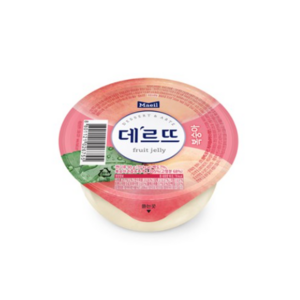 데르뜨 젤리 복숭아, 90g, 35개