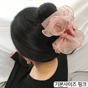 레인걸 올림머리 볼륨 왕리본집게핀 큰사이즈 헤어집게핀(8칼라)