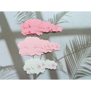 [벚꽃잎 세트] 새학기 유치원 어린이집 봄 환경판 환 벚꽃 경구성, 중간 꽃잎9개 추가, 수술 붙여서 주세요