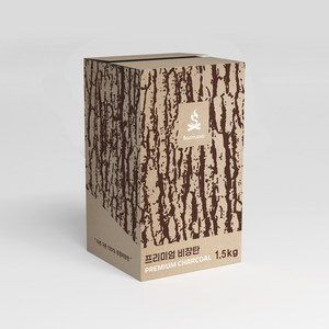 [캠핑용] 두번구운 라오스 마이띠유 비장탄 100% 캠핑숯, 1.5kg, 1개