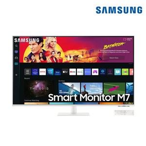 삼성전자 스마트모니터 M7 S43BM701 43인치 107.9cm 화이트 4K UHD, LS43BM701UKXKR