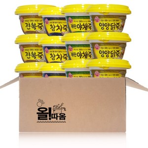 올따옴기획 오뚜기용기죽(전복+참치+계란+영양닭죽)*3개, 1세트