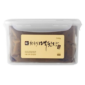 [전통식품] 한국맥꾸룸 황금빛 맥된장2.4kg 시골 재래식 한식 전통 집 된장, 2.4kg, 1개