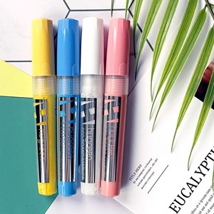 물백묵 생잉크 보드마카 생 마커 펜 블랙보드 유리용, 화이트1P