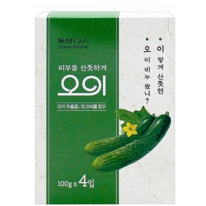 동산씨앤지 오이 비누, 100g, 16개