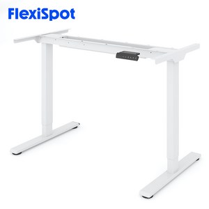 FlexiSpot 듀얼모터 모션데스크 EJ2 전동 높낮이조절책상 컴퓨터책상 A/S 5년 높이700-1190mm 내하중100KG, 화이트