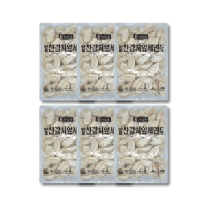 허만두 알찬 김치 잎새만두 1박스(1.4kgx6봉), 1.4kg, 6개