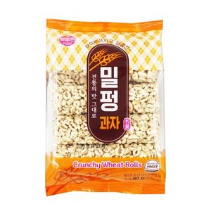 전통의 맛 밀펑과자 80g 맘모스 조은제과 쌀과자 통밀, 1개