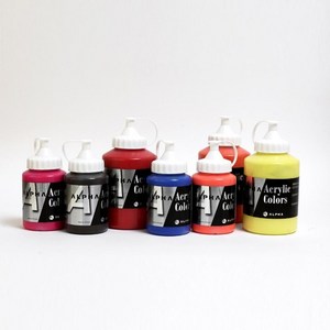 알파 실버레벨 아크릴물감 500ml 낱색 / 옵션선택, 901 Titanium White