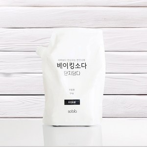 소비아 베이킹소다 단지담다 세제 1kg 대용량스파우트 파우치 위생용품 주방세제, 1개