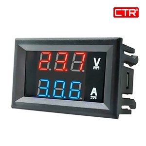 CTR 볼트 암페어 메타 게이지 전압 배터리 적산계 잔량, 01 VA10A, 1개