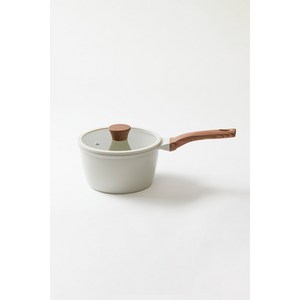 [JAJU/자주] 인덕션 겸용 항균 세라믹 코팅 편수냄비_18CM, 화이트, FR, 1개, 18cm