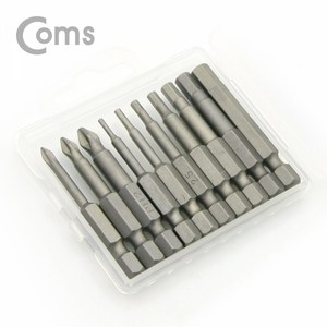 Coms [YT2214] Coms 오미 십자/육각비트세트) / PH0/H1.5~H6 / 50mm / 10pcs, 1개