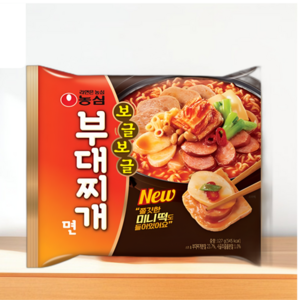 오티마트 농심 보글보글 부대찌개면 127g 32봉지, 32개