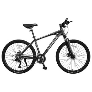 [지멘스 자전거] 시마노EN 알루미늄프레임 MTB 자전거 원터치변속21단 기계식디스크, 170cm, 1개, [조립완료]시마노 EN 무광블랙/그레이