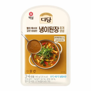 백설 다담 냉이된장 찌개양념, 140g, 6개