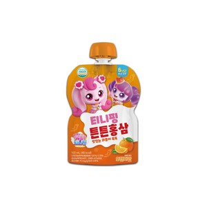 캐치티니핑 튼튼홍삼 음료수 오렌지맛, 10개, 100ml