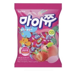 마이쮸 딸기 복숭아 츄잉캔디, 720g, 6개