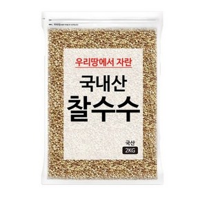 국내산 찰수수쌀, 2kg, 1개