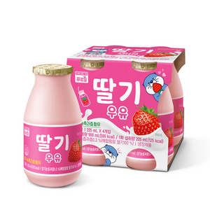 푸르밀 과즙듬뿍 딸기 우유, 24개, 225ml