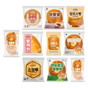 부성 빵 크림 단팥 소보로 카스테라 맘모스 슈크림 케익 카스테라 앙금 완두 지하철 단체 천원 삼립 기린 롯데, 10개, 80g