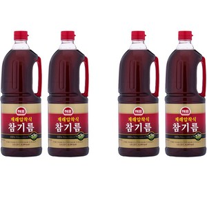 해표 재래식압착 참기름, 1.8L, 4개