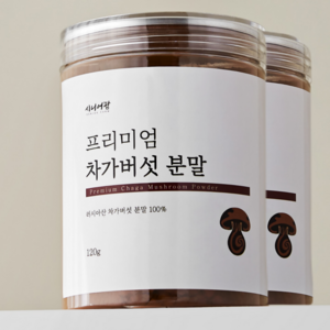 러시아 차가버섯 분말 100%, 120g, 2개