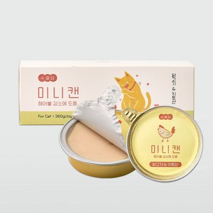 수플담 미니캔 헤어볼 고양이 구토 습식 사료 키토산, 12개, 30g, 닭가슴살