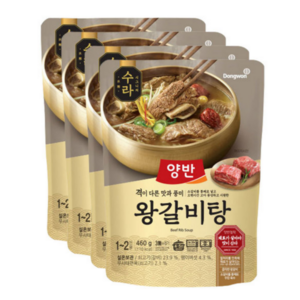 양반 수라 왕갈비탕, 460g, 4개