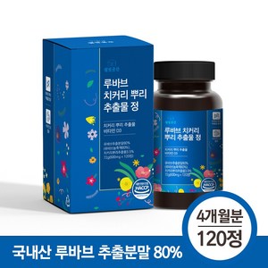 웰빙곳간 루바브 치커리 뿌리 추출물 정 72g, 1개, 120정