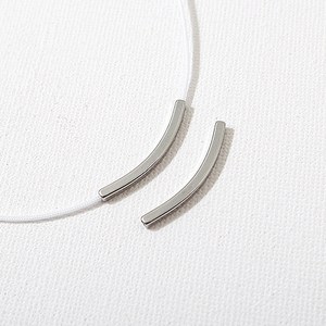 싼비즈 [8-021-04]써지컬스틸 파이프 사각곡선바 대2x24mm 1개