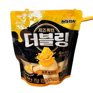 천하장사 치즈폭탄 더블링 콰트로치즈, 400g, 1개