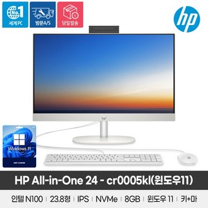 HP 2024 올인원 24 N-시리즈 인텔 12세대, 256GB, 8GB, WIN11 Po