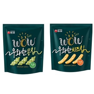 농심 우와한 콩칩, 42g, 12개